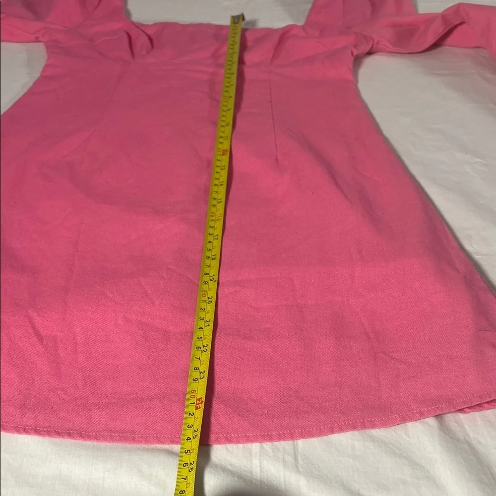 Princess Polly Vibrant Pink Long Sleeve mini Dress size 6 - Picture 4 of 8